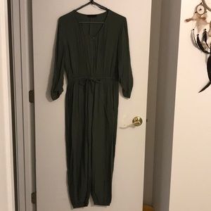 Army green jumpsuit
